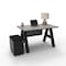 We'Re It A-Frame Writing Desk W/ Modesty Panel & Storage, 24 in D X 30 in H, 48 in W X Laminate AF4824-MOD-PED-8827 - alternate 2